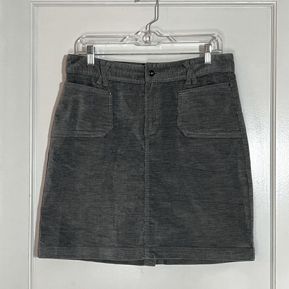 Merrell Jasmund gray velvet textured Mini Skirt Womens size 8